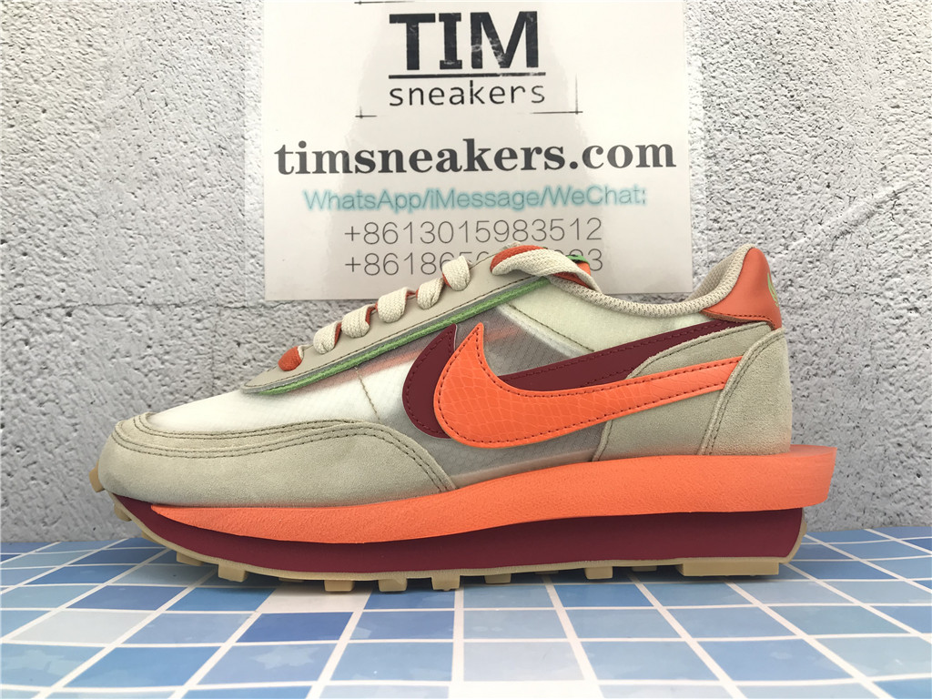 Nike LDWaffle Clot sacai Net Orange Blaze DH1347 100